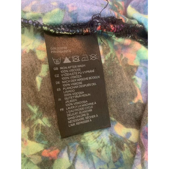 H&M floral cowl neck short sleeves top  size Small - Picture 4 of 7